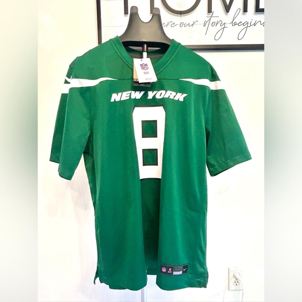 New York Jets Men's Green Jersey Aaron Rodgers #8 Size Medium and Large NFL Nike